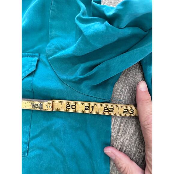 Velvet Heart Women's Linen Blend Button Front Roll Tab Sleeve Shirt Size XL - Picture 2 of 6